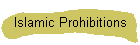 Islamic Prohibitions